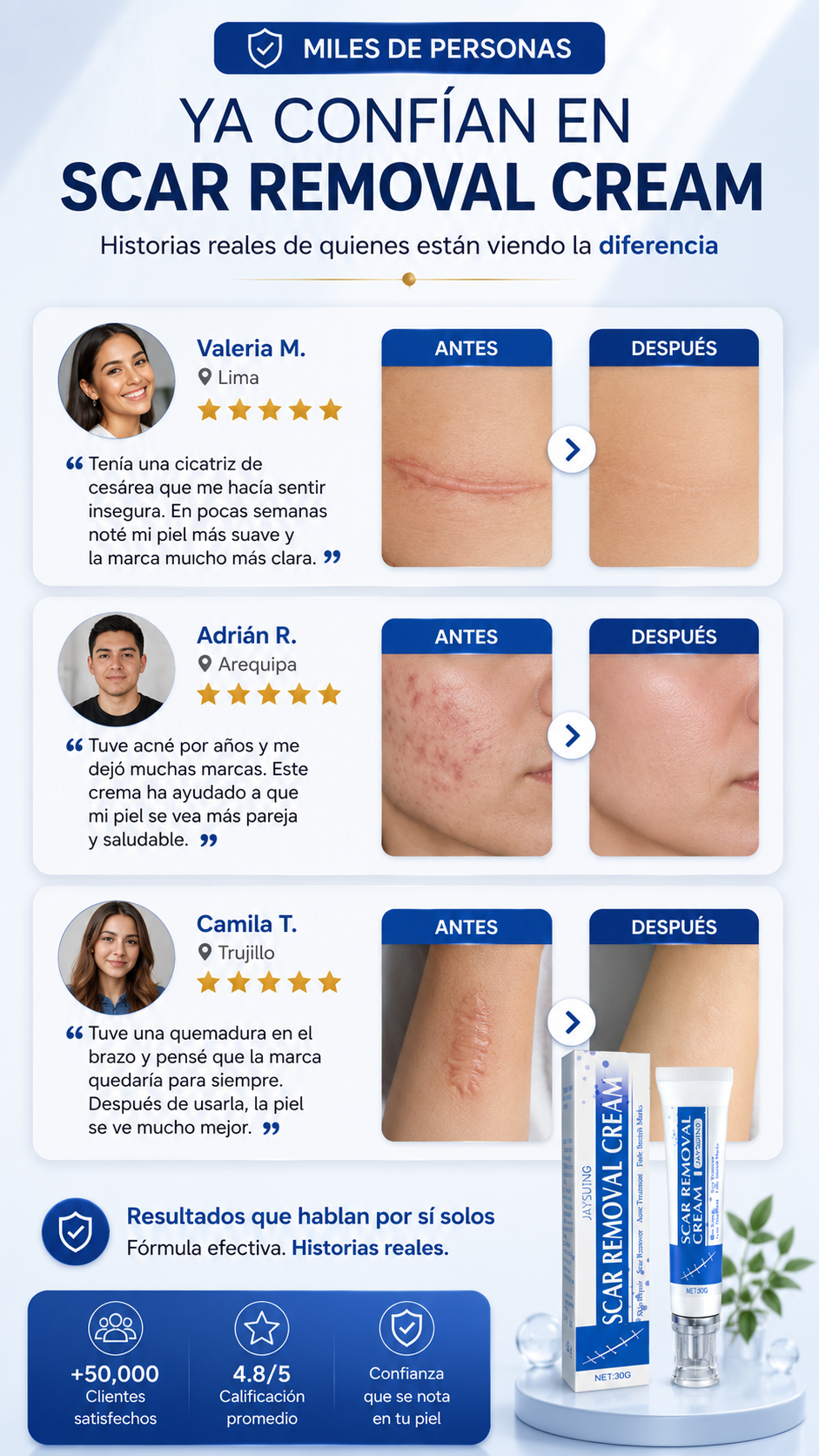 Crema Reductora de Cicatrices - Jaysuing